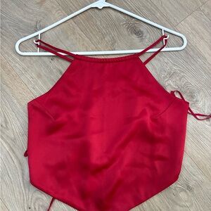 Garage Red Crop Top